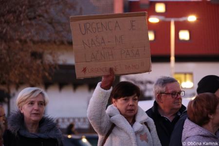 Stavka pacientk in pacientov Urgence ne damo (1)